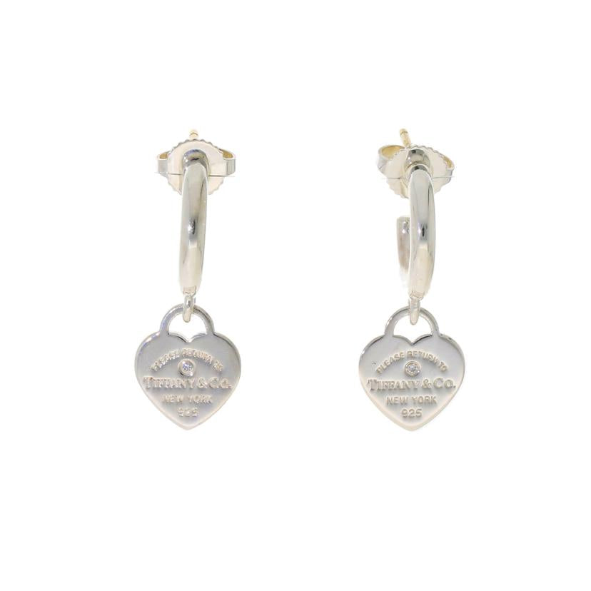 TIFFANY&CO. ティファニー/Ag925リターントゥティファニーフープピアス/ダイヤ1P/4.5//Aランク/75