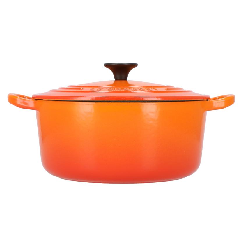 LE CREUSET ル・クルーゼ /シグニチャー ココット ロンド 22cm オレンジ/25001 22 09 02491//ABランク/70