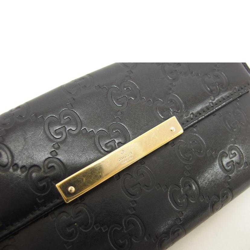 GUCCI グッチ/グッチシマ/Wホック長財布/ブラック/112715//041*/Bランク/04