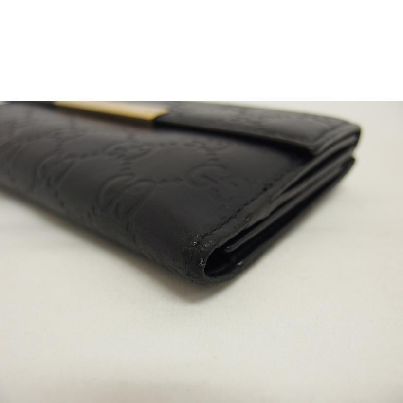 GUCCI グッチ/グッチシマ/Wホック長財布/ブラック/112715//041*/Bランク/04