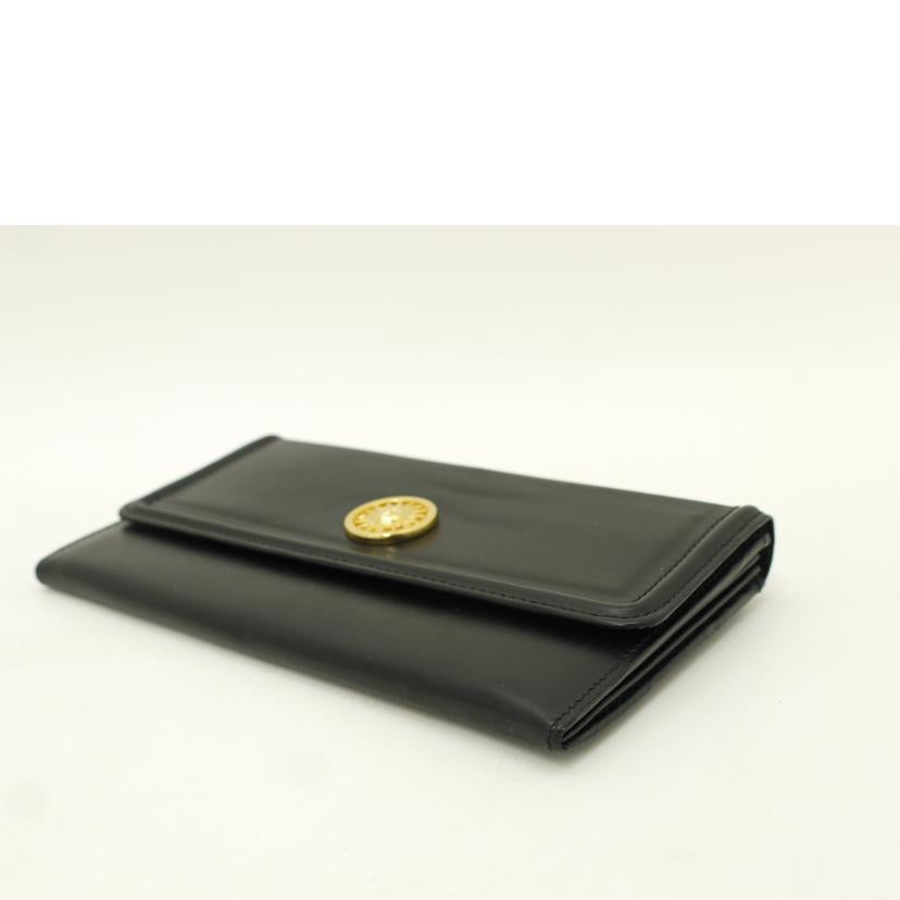 VERSACE ヴェルサーチ/二つ折り長財布/ブラック//Aランク/69