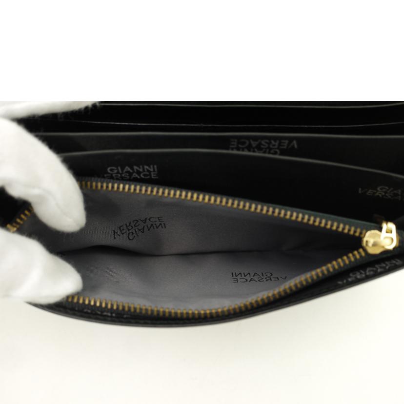 VERSACE ヴェルサーチ/二つ折り長財布/ブラック//Aランク/69