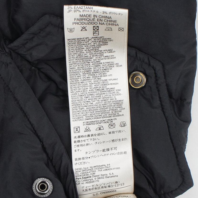 DIESEL デイーゼル/ダウンジャケット/BLK//Bランク/94