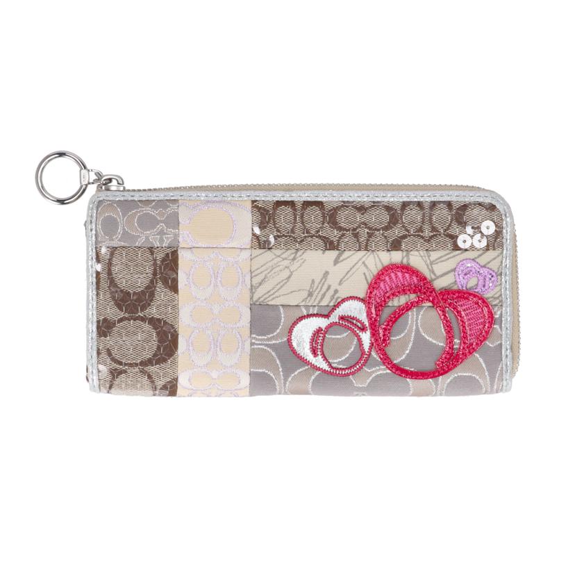 COACH コーチ/シグネチャー/ポピー/L字ファスナー長財布//SAランク/78