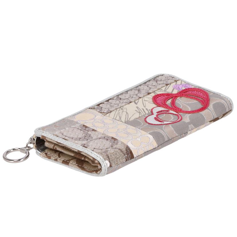 COACH コーチ/シグネチャー/ポピー/L字ファスナー長財布//SAランク/78