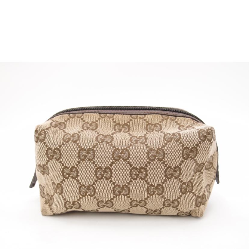 GUCCI グッチ/GGキャンバスコスメポーチ/ブラウン/29595//203***/ABランク/69