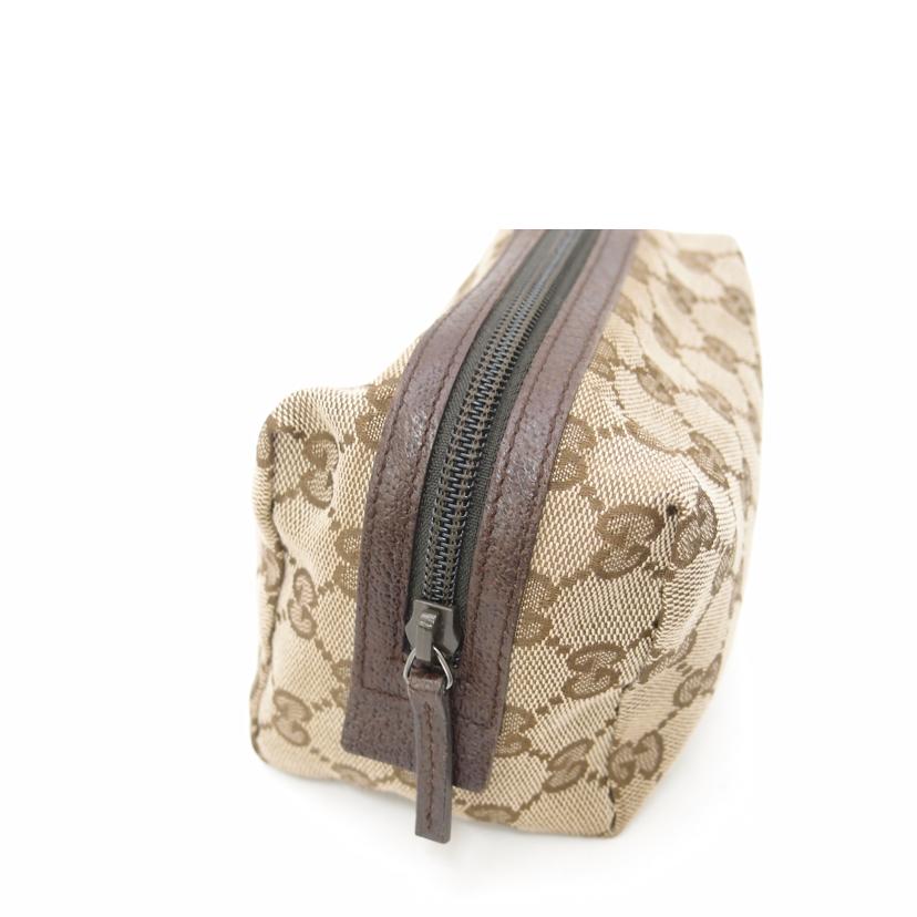 GUCCI グッチ/GGキャンバスコスメポーチ/ブラウン/29595//203***/ABランク/69