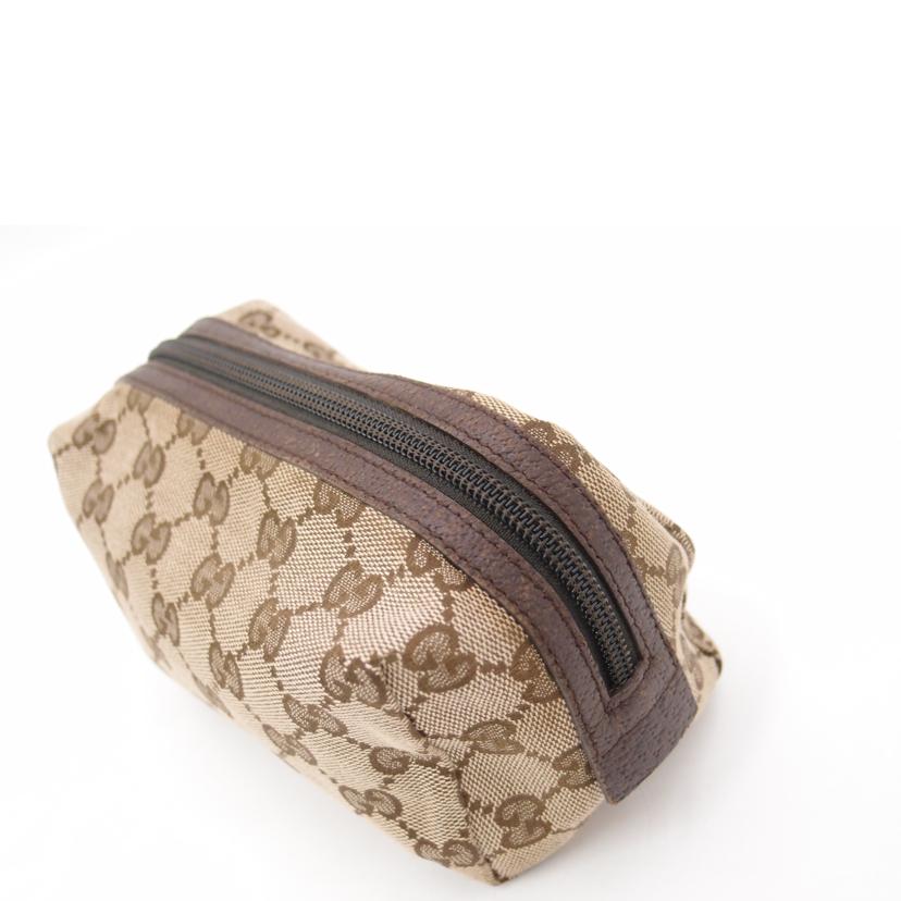 GUCCI グッチ/GGキャンバスコスメポーチ/ブラウン/29595//203***/ABランク/69