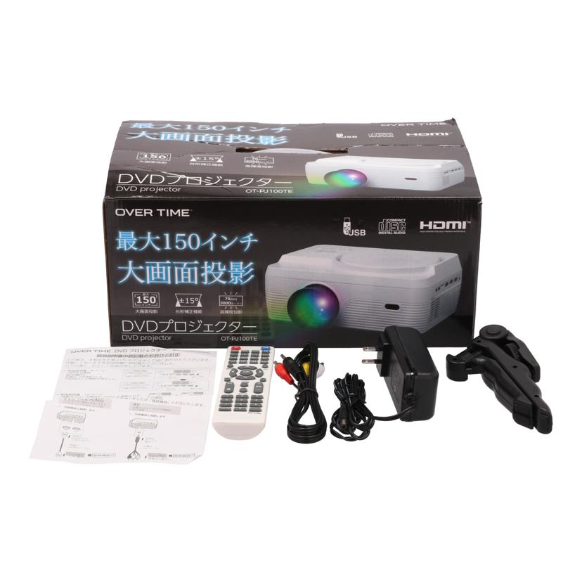 OVERTIME オーバータイム/DVDプレーヤー付きプロジェクター/OT-PJ100TE//-/Bランク/62