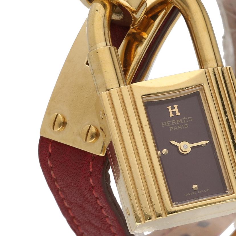 HERMES エルメス/ケリーウォッチ・ボルドー/レディース/クオーツ/KE1.201//363***/Bランク/19