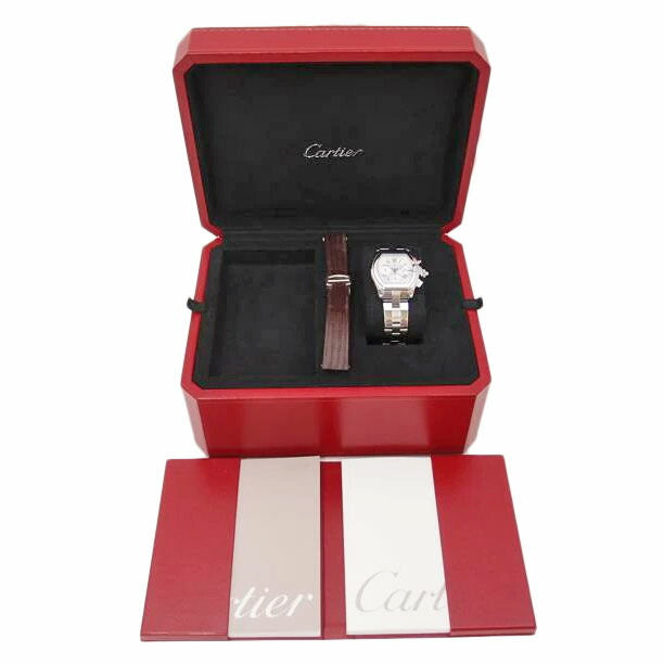 Cartier カルティエ/ロードスターXL・クロノグラフ/メンズ/自動巻/W62006X6//291*********/SAランク/69