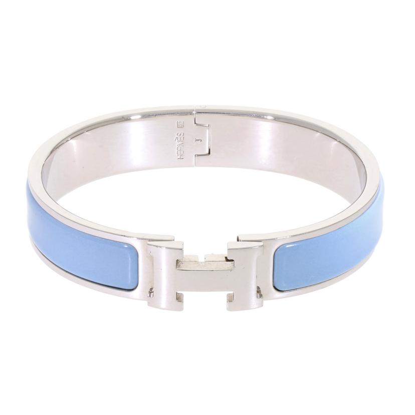 HERMES エルメス/クリッククラック PM Hブレス/ライトブルー×シルバー//ABランク/93