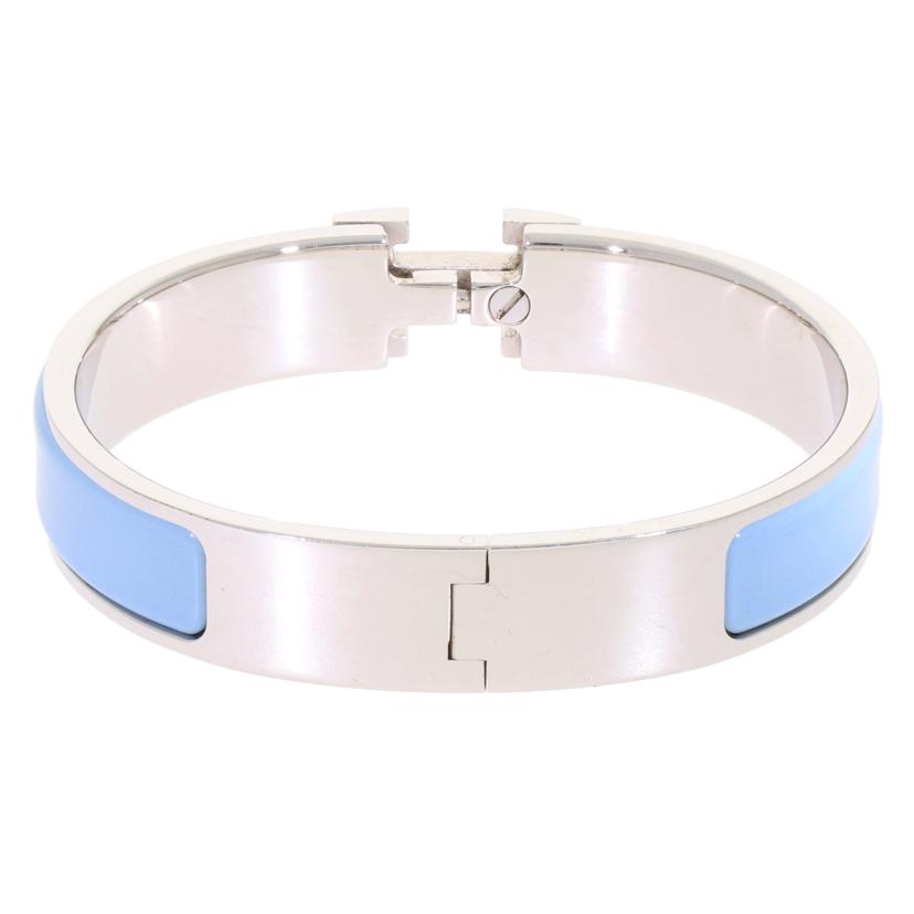 HERMES エルメス/クリッククラック PM Hブレス/ライトブルー×シルバー//ABランク/93