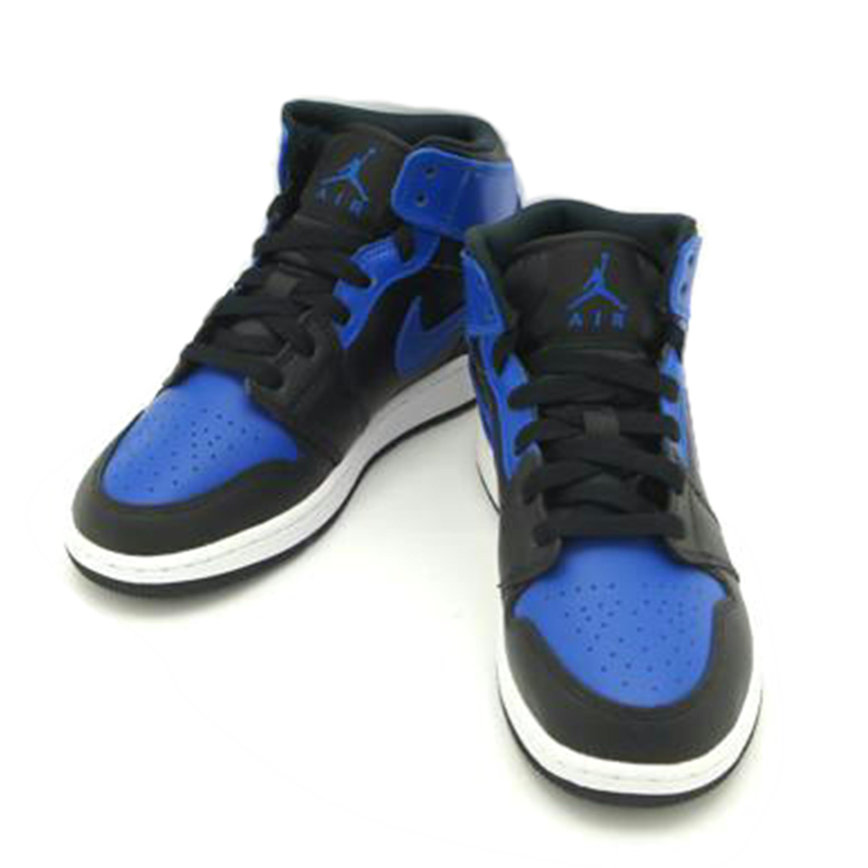 NIKE ナイキ/AIR JORDAN 1 MID 青×黒/554725 077//ABランク/42