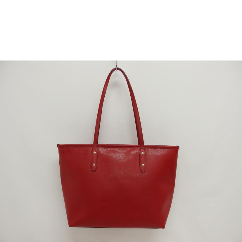 COACH コーチ/シティジップ/トートバッグ/レッド/F36875//K15**/Aランク/04