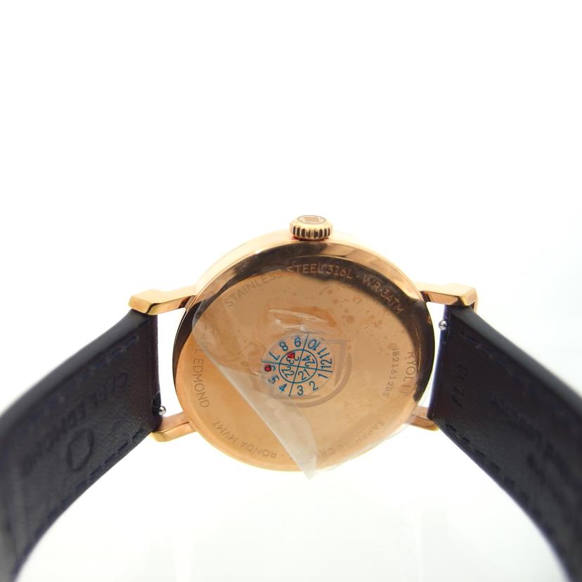 CARL EDMOND カール・エドモンド/RYOLIT/ラウンド/スモセコ/メンズクォーツ/CER3611-BLR18//1B2******/Aランク/04