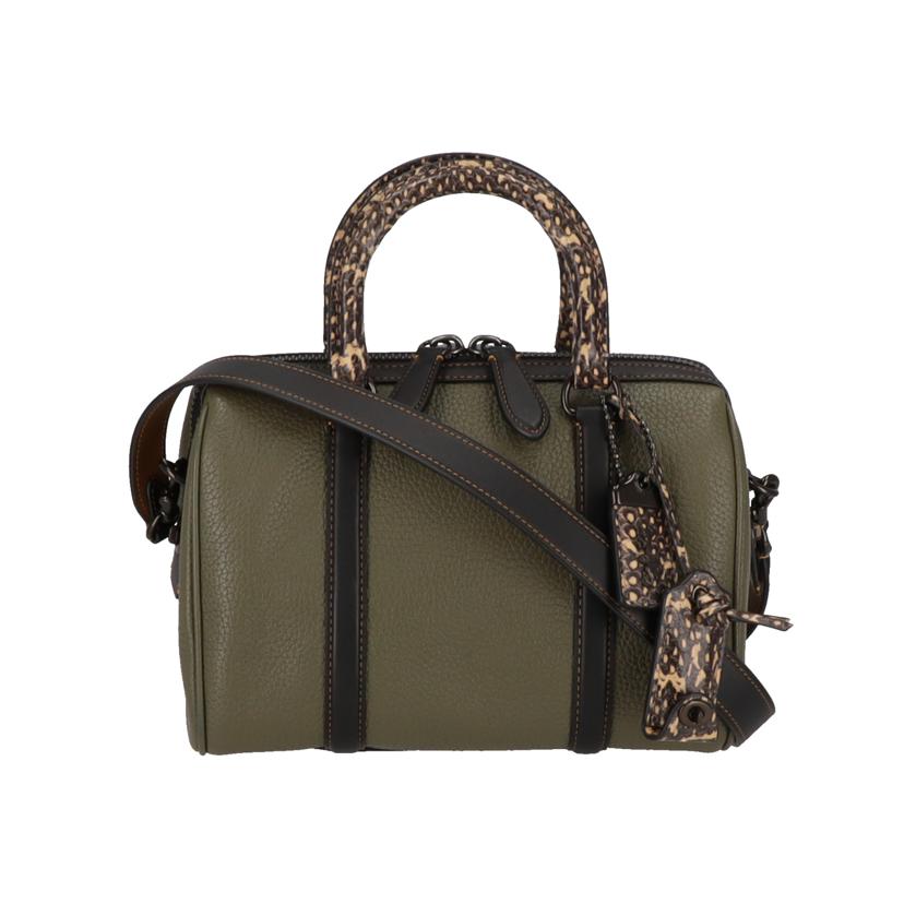 COACH コーチ/ルビーサッチェル25・カラーブロック・スネークスキンデイテール/C8533//M22**/Aランク/94
