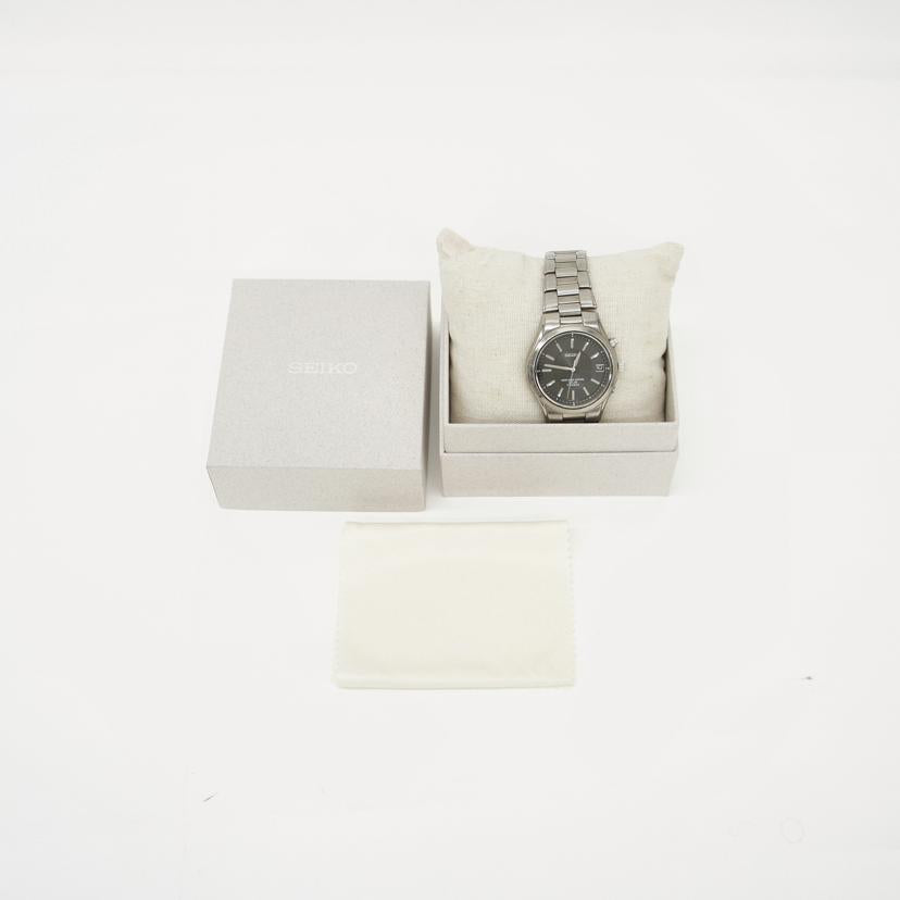 SEKO セイコー/ソーラー電波腕時計/黒文字盤/7B42-0AN0//192***/Bランク/06