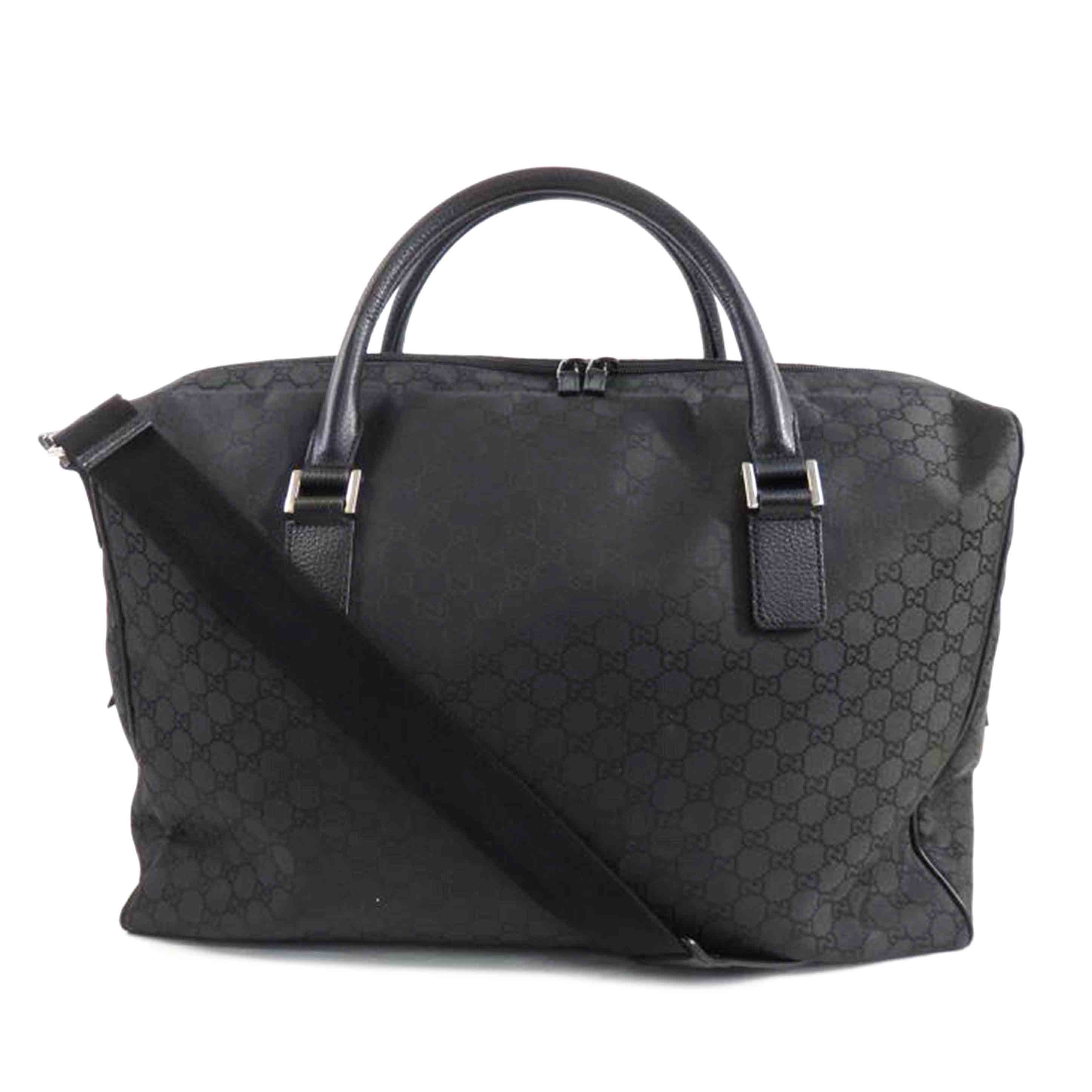 GUCCI グッチ/GG柄/ボストンバッグ/黒/196356//213***/ABランク/84