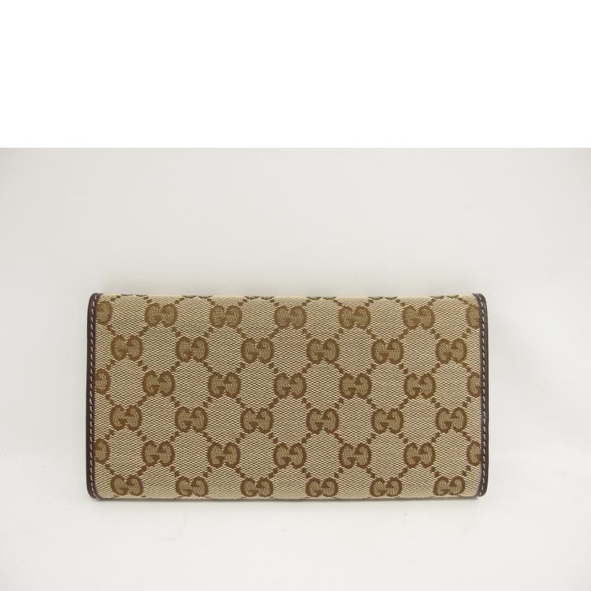 GUCCI グッチ/GGキャンバス/三つ折り長財布/ベージュ×ブラウン/181595//095*/Aランク/04
