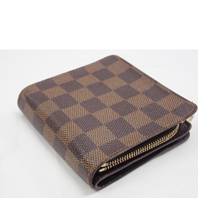 LV LV/コンパクトジップ/ダミエ/N61668//CA0***/Bランク/62