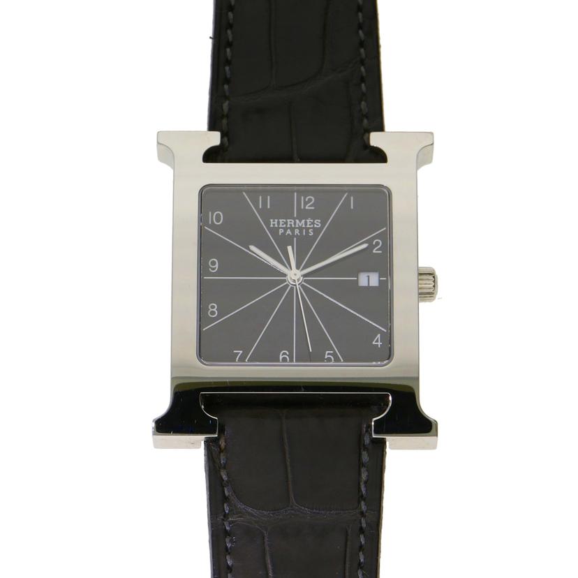 HERMES エルメス/Hウォッチ/クロコベルト/HH1.810//227****/ABランク/91