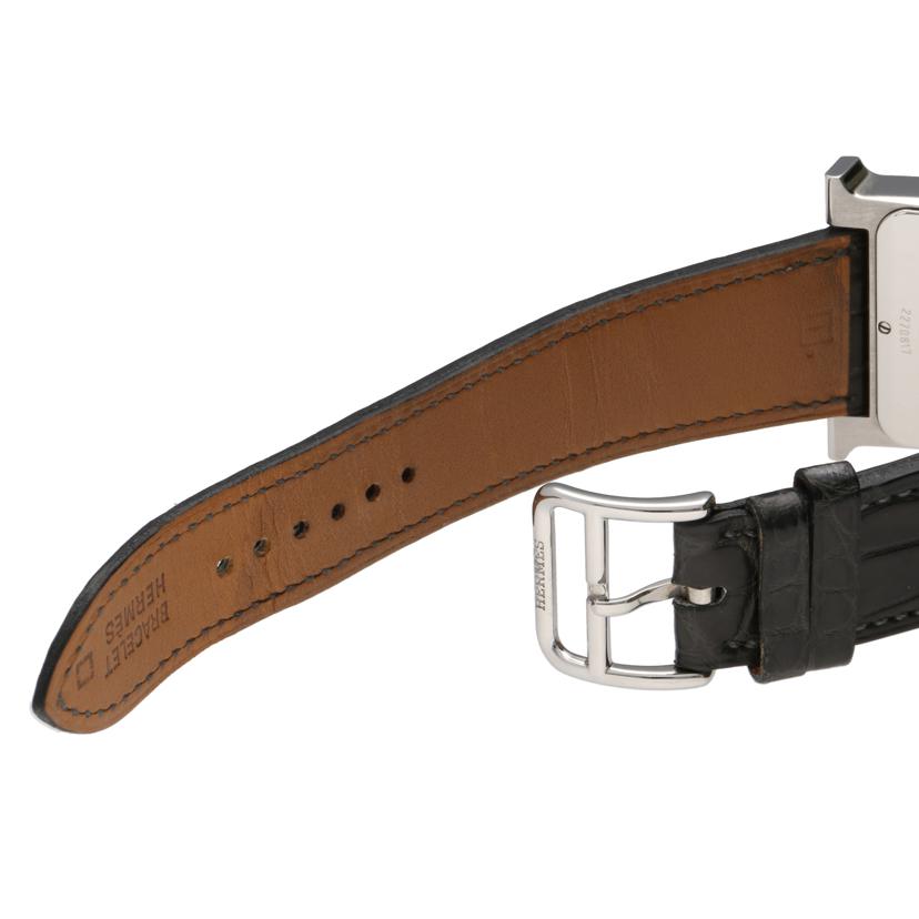 HERMES エルメス/Hウォッチ/クロコベルト/HH1.810//227****/ABランク/91