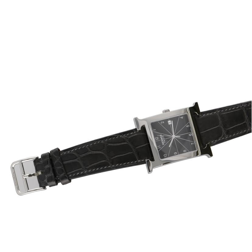 HERMES エルメス/Hウォッチ/クロコベルト/HH1.810//227****/ABランク/91