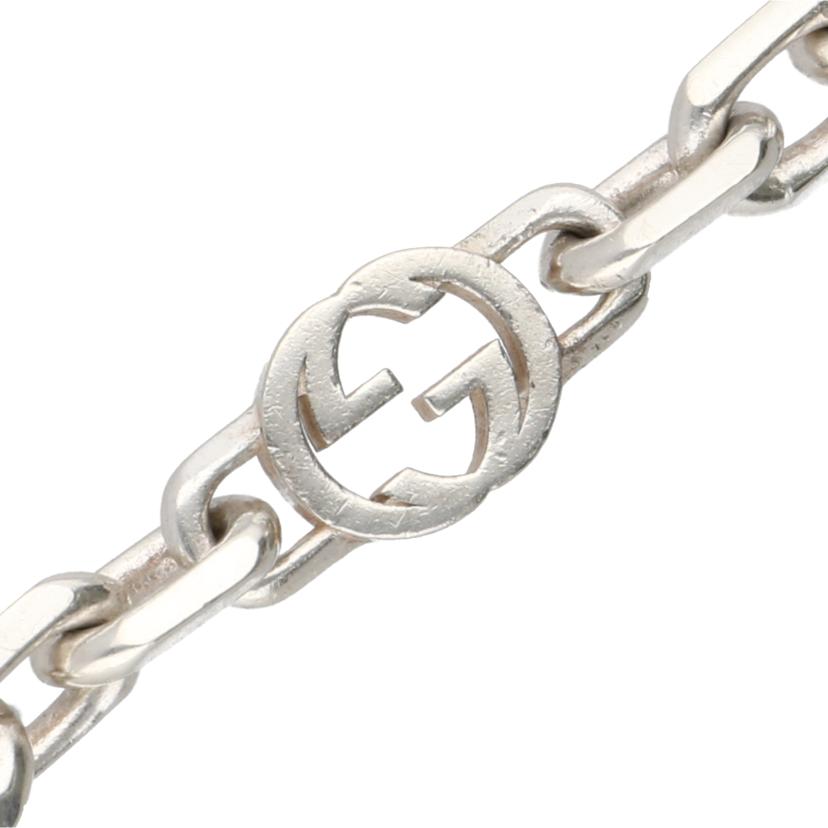 GUCCI グッチ/インターロッキンクGロゴチェーンブレスレット/620798 J8400 8106//★738FI/Bランク/06