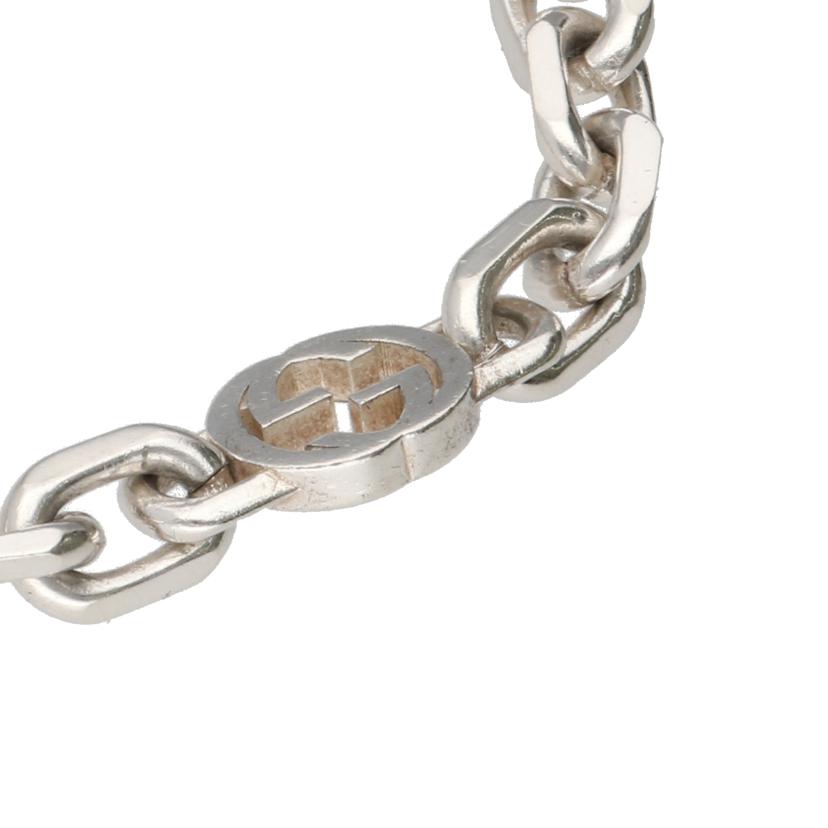 GUCCI グッチ/インターロッキンクGロゴチェーンブレスレット/620798 J8400 8106//★738FI/Bランク/06