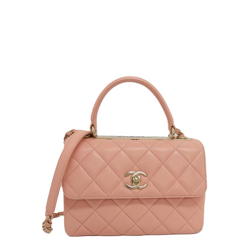 CHANEL シャネル/トレンディCC トップハンドルショルダー/ラムスキン/ピンク/AS4654//294*****/SAランク/04