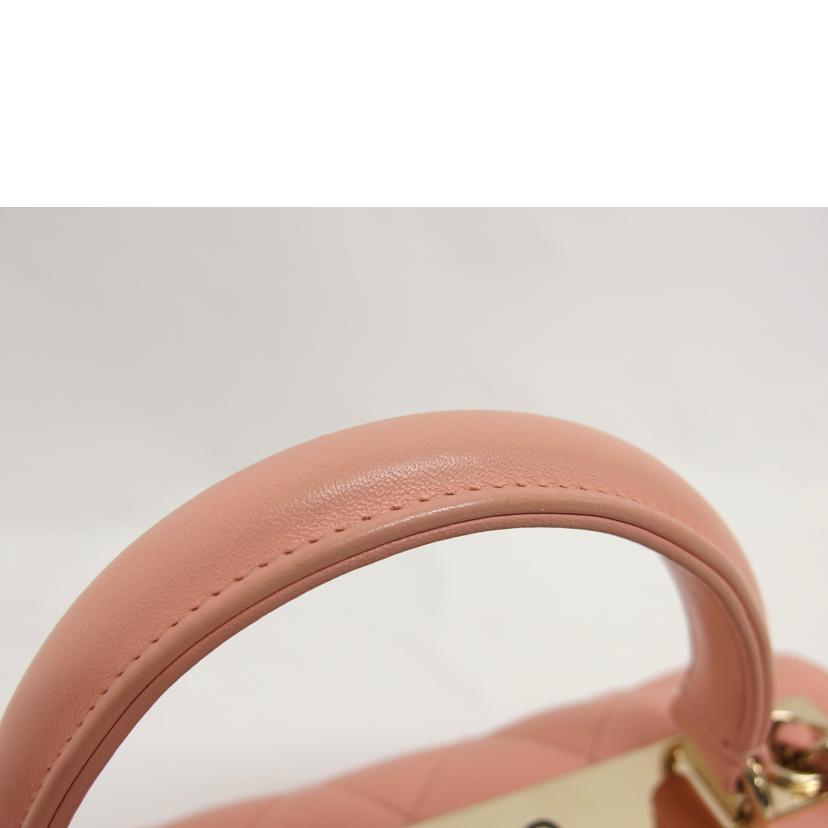 CHANEL シャネル/トレンディCC トップハンドルショルダー/ラムスキン/ピンク/AS4654//294*****/SAランク/04