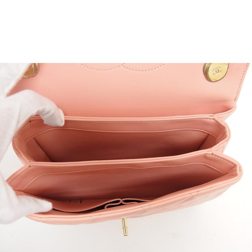 CHANEL シャネル/トレンディCC トップハンドルショルダー/ラムスキン/ピンク/AS4654//294*****/SAランク/04