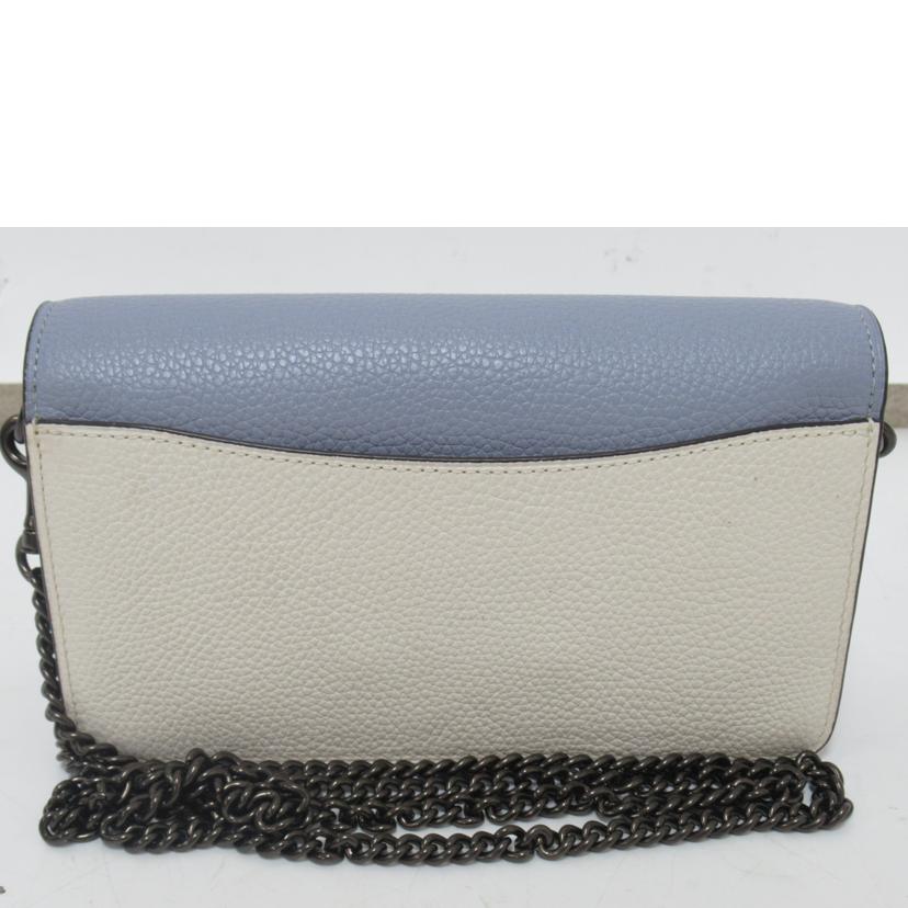 COACH/チェーンショルダーバッグ/レザー/76199//G20**/Aランク/63