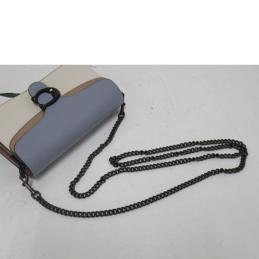 COACH/チェーンショルダーバッグ/レザー/76199//G20**/Aランク/63