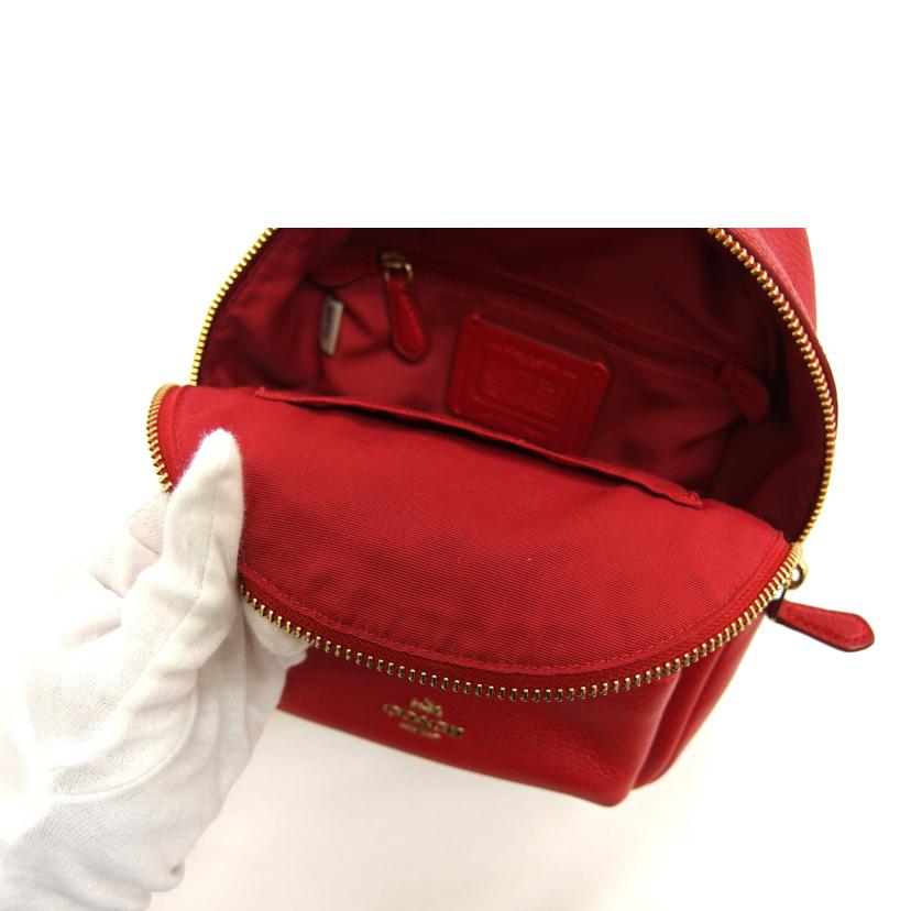 COACH コーチ/ミニチャーリー/バックパック/レッド/F38263//F17**/ABランク/04