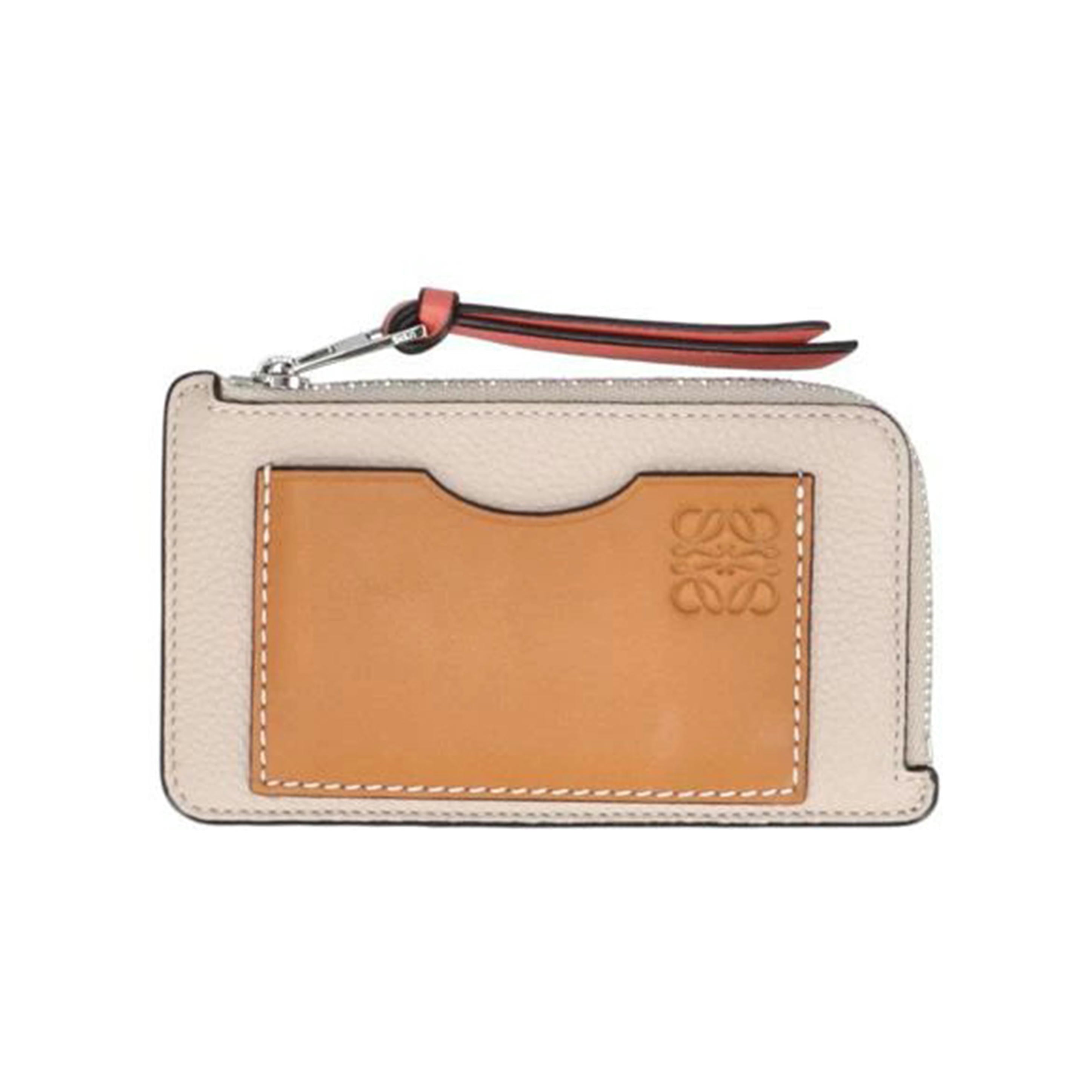 LOEWE ロエベ/コインカードホルダー/ライトオーツ/ハニー/C660Z40X07//062***/Aランク/78