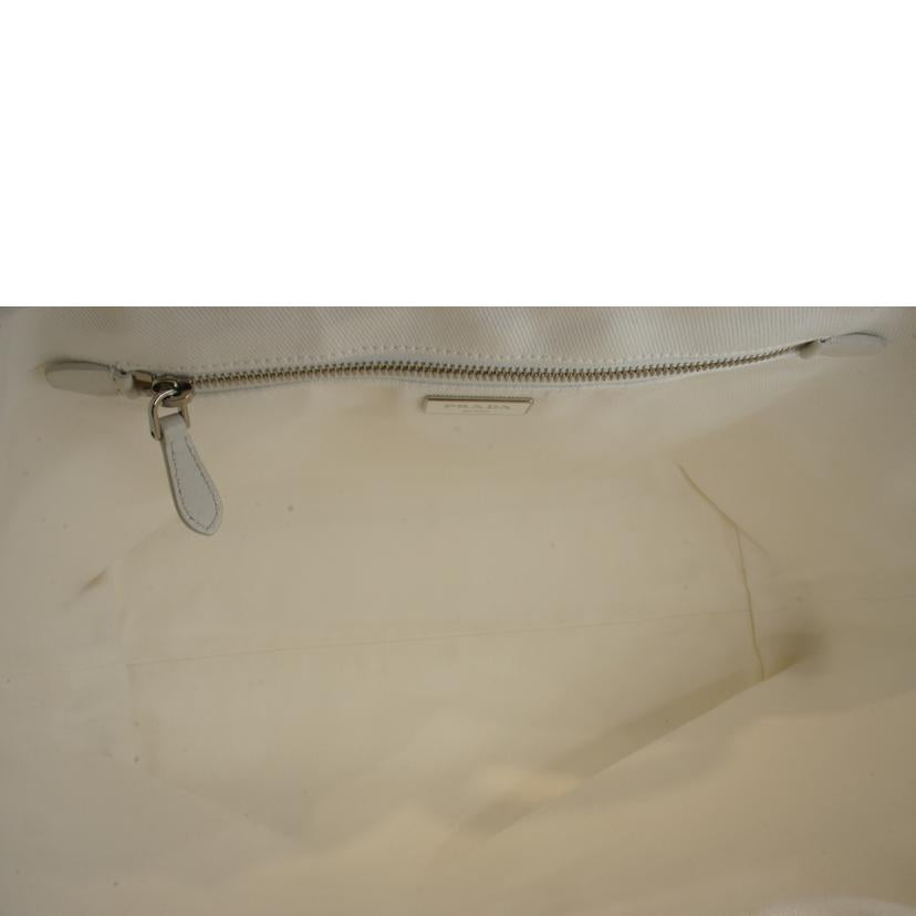 PRADA プラダ/エンボスロゴハンド2WAYホワイト/1BG395//180/ABランク/92