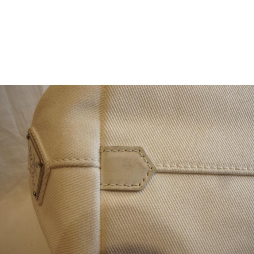 PRADA プラダ/エンボスロゴハンド2WAYホワイト/1BG395//180/ABランク/92