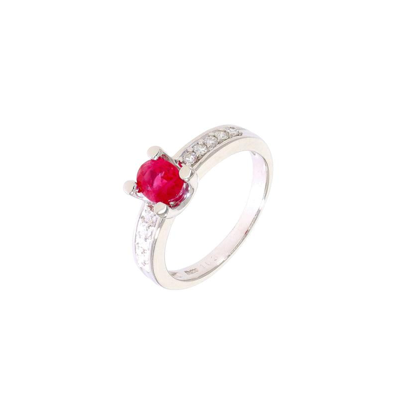 /◎PT900ルビーダイヤリング1.03/D0.20ct //Aランク/59
