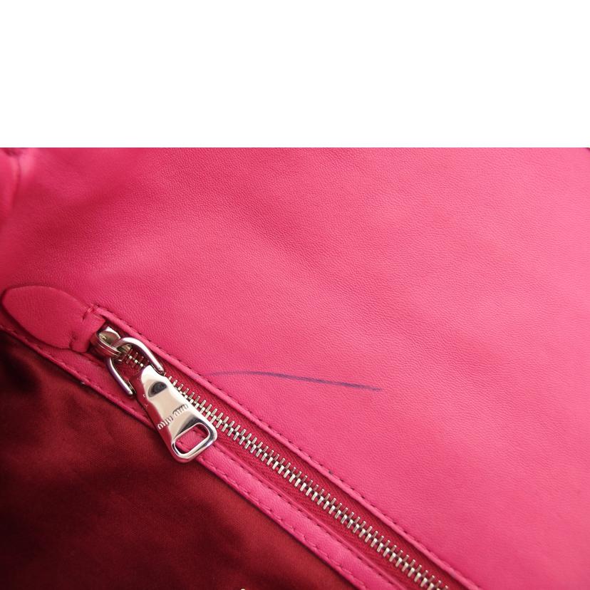 miu miu ミュウミュウ/マテラッセ/ナッパクリスタル/ビジュー3WAYバッグ/ピンク/RP0233//Bランク/04