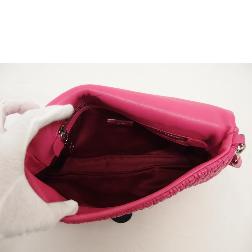 miu miu ミュウミュウ/マテラッセ/ナッパクリスタル/ビジュー3WAYバッグ/ピンク/RP0233//Bランク/04