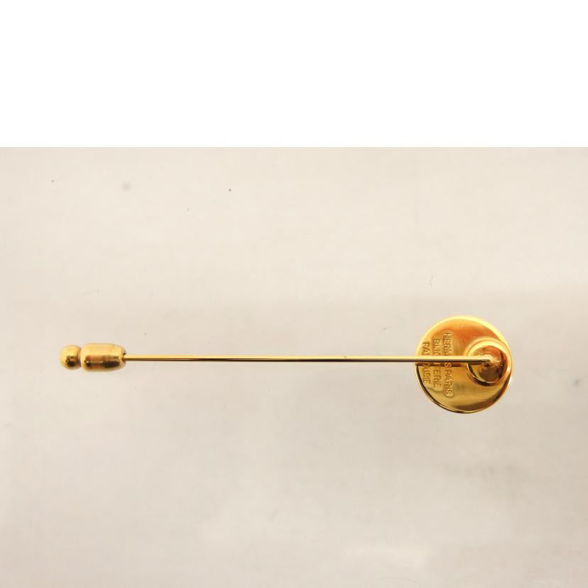 HERMS エルメス/セリエ/ゴールドピンブローチ//ABランク/04