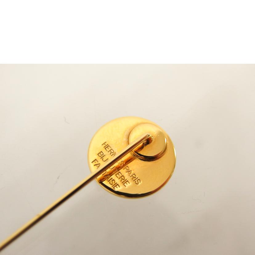HERMS エルメス/セリエ/ゴールドピンブローチ//ABランク/04