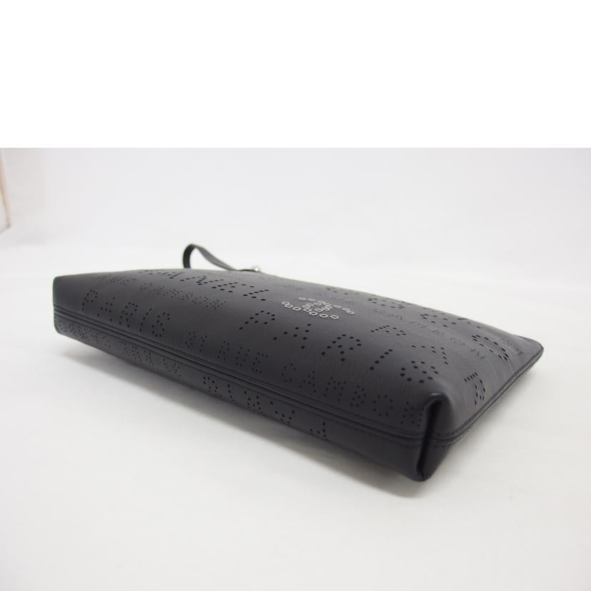 CHANEL シャネル/ココマークパンチングレザークラッチバッグ/ブラック/シルバー金具//273*****/Aランク/04