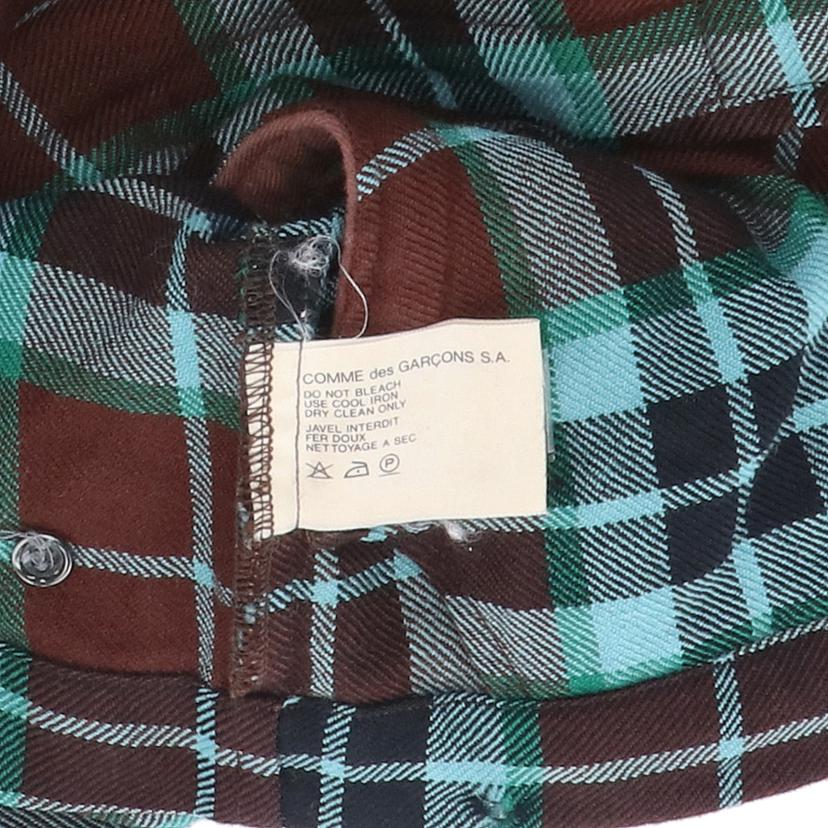 COMME des GARCONS SHIRT コムデギャルソンシャツ/チェック柄ジャケット//状態B/サイズM/ABランク/93