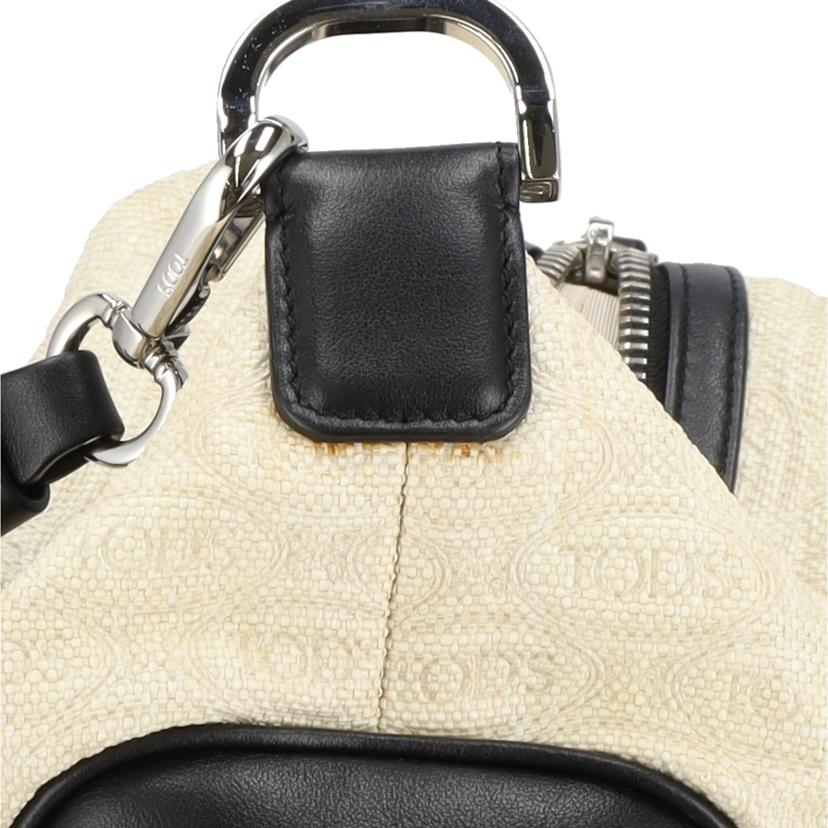 TOD’S トッズ/レザーパネルツートンジャガード2WAYバッグ//SAランク/91
