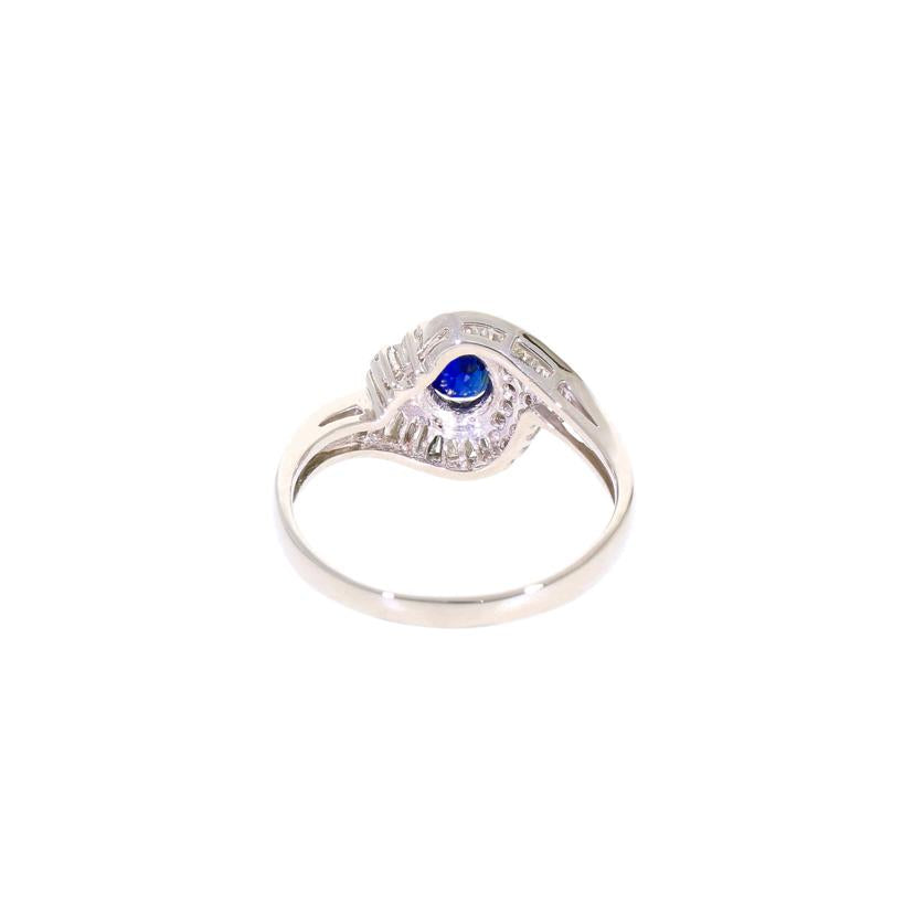 Pt900サファイアダイヤリング0.70/D0.45ct//Bランク/06