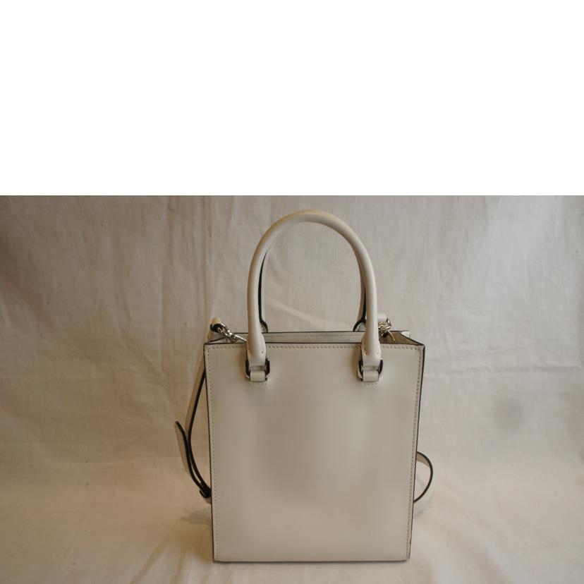 PRADA プラダ/スムースレザーエンボスロゴ2WAYホワイト/1BA333 //272*/Aランク/92