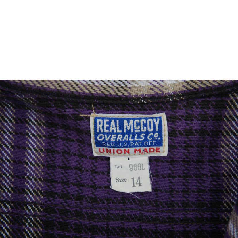 REAL McCOY'S リアルマッコイズ/McCOY'SBD ネルシャツ//Bランク/19